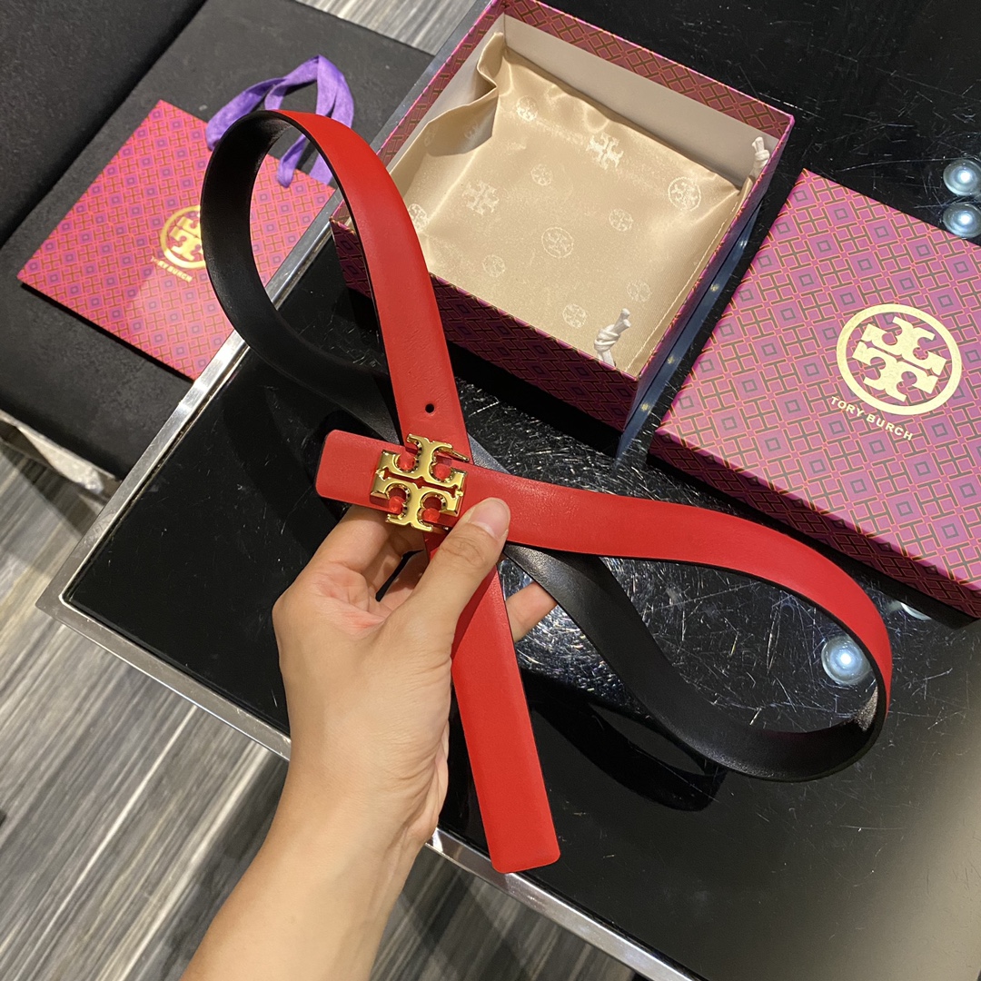 托里伯奇双面可用.平纹小牛皮.2.5