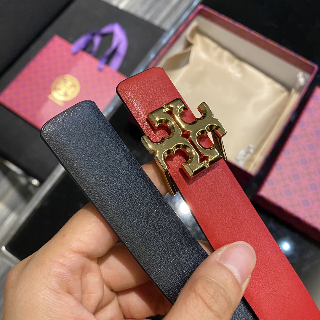 托里伯奇双面可用.平纹小牛皮.2.5