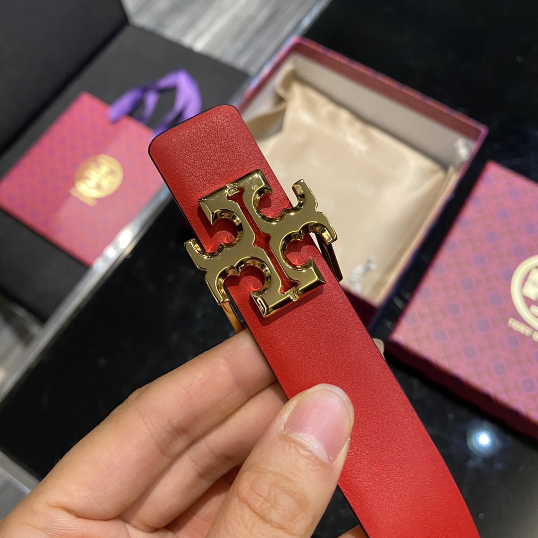 托里伯奇双面可用.平纹小牛皮.2.5