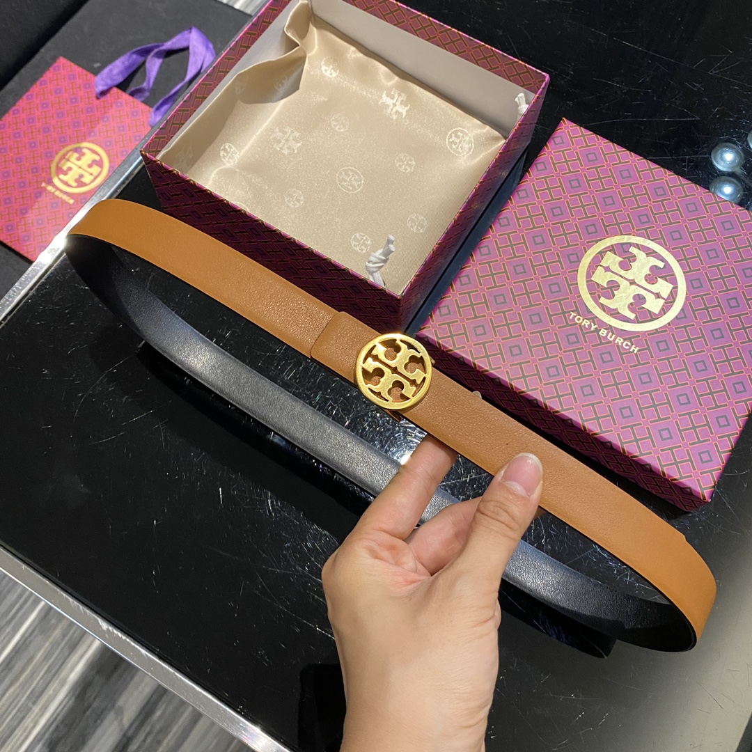 托里伯奇双面可用.平纹小牛皮.2.5