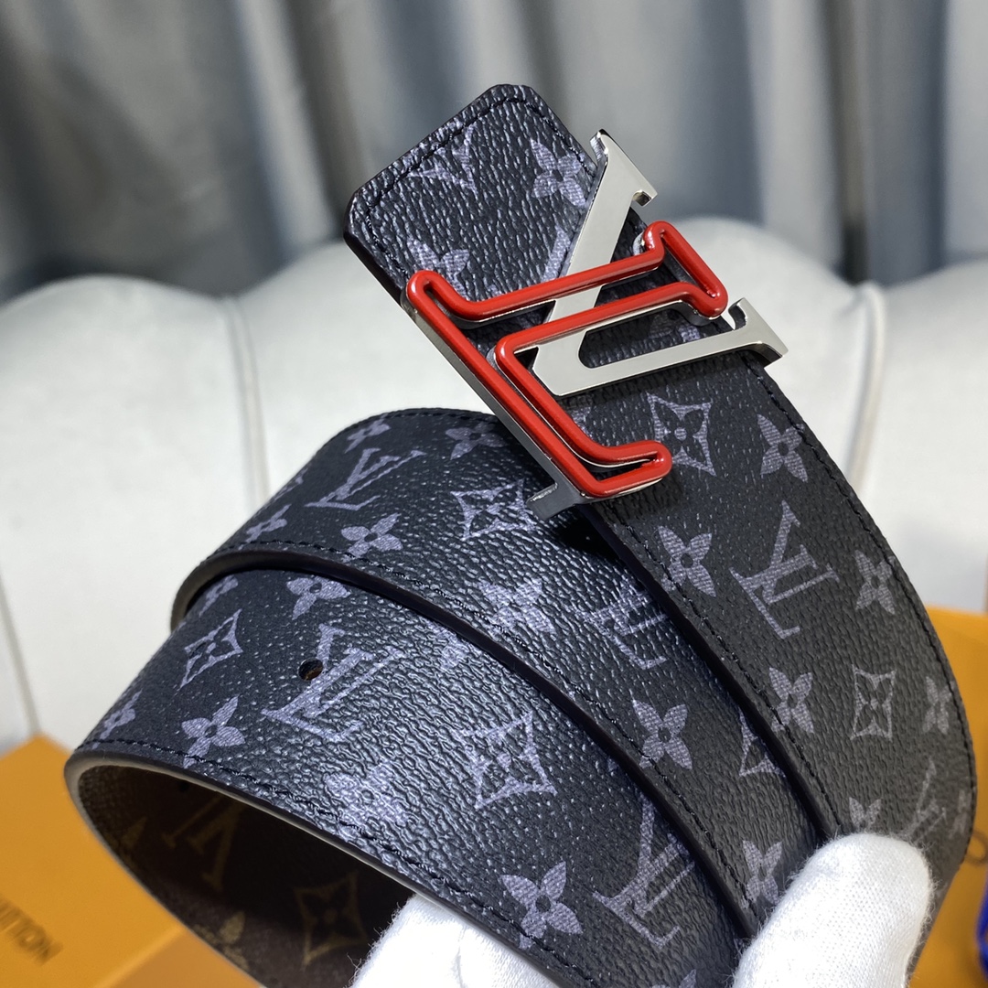 Louis Vuitton Belts Black Monogram Eclipse Canvas Spring/Summer Collection