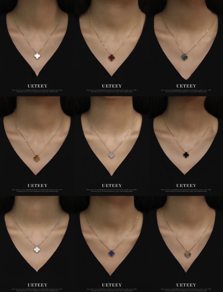 NO:361778,Van Cleef & Arpels 4-leaf clover necklace Material s925 silver, Vac necklace, van clue, necklace19860909梵克雅宝四叶草项链 材质s925银,Vac项链,van cleef,necklace,Jewelry