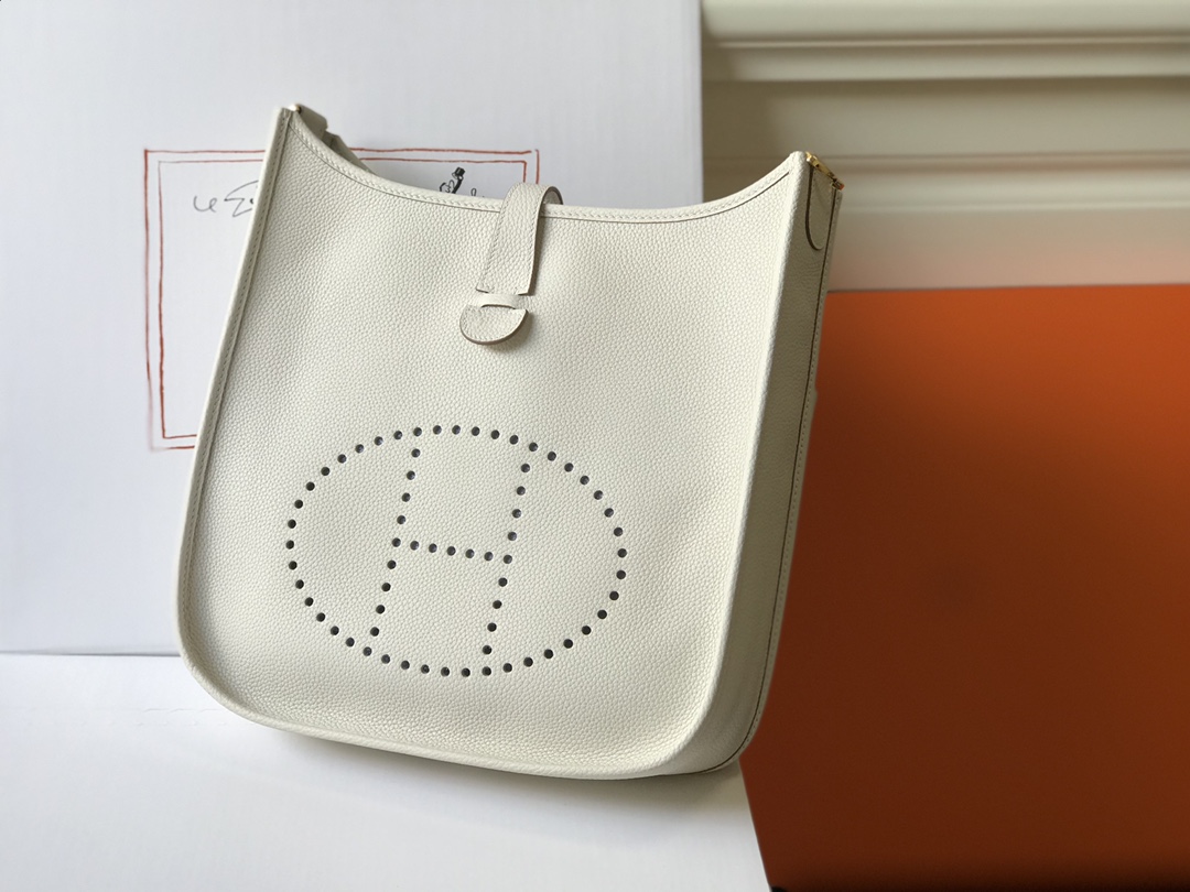 Sellers Online
 Hermes Evelyne Crossbody & Shoulder Bags Milkshake White Gold Hardware Kate