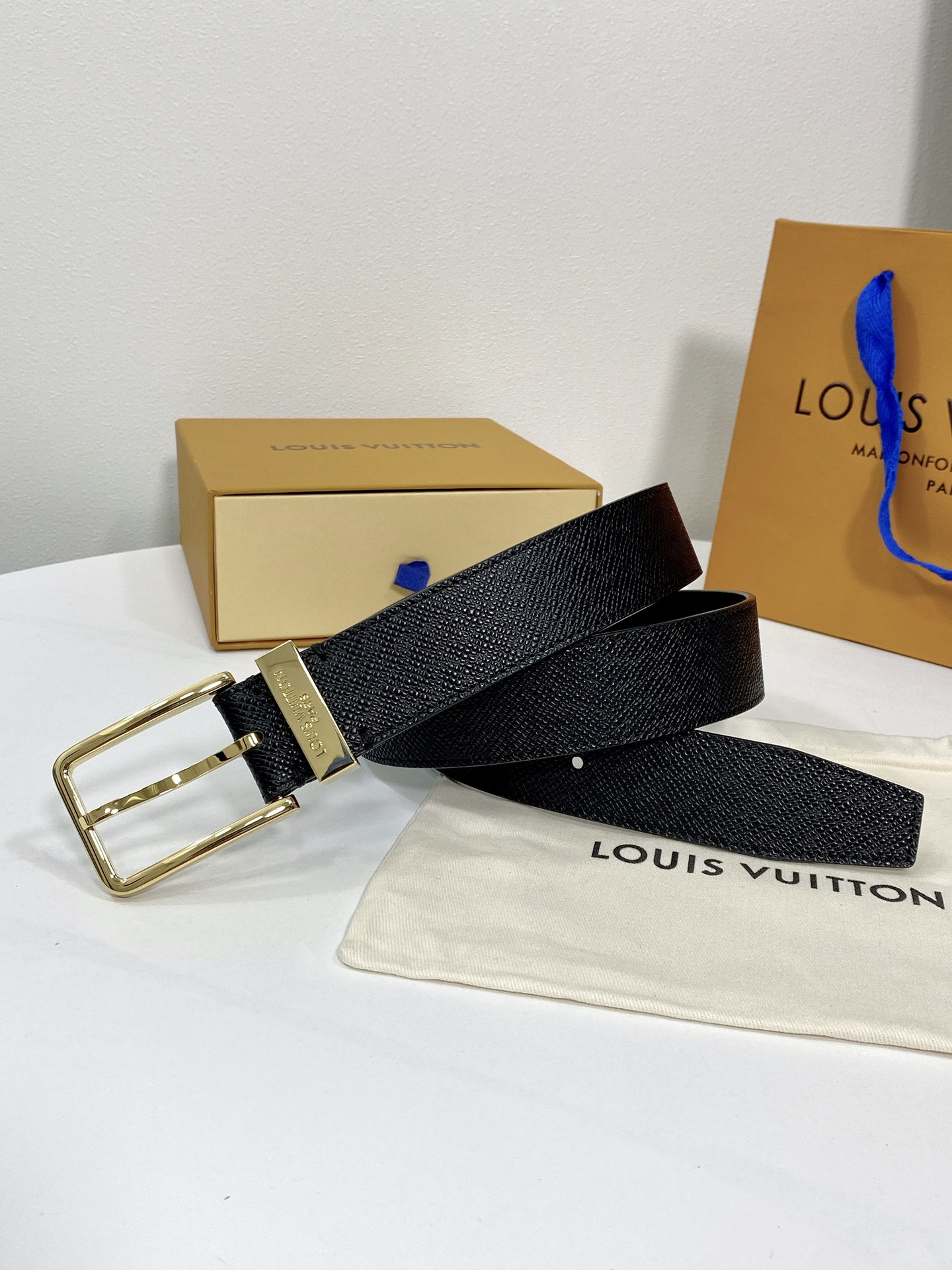 配全套包装礼盒LouisVuitton原单品质经典款腰带意大利进口原版头层牛皮精品纯铜针扣时尚百搭永不过