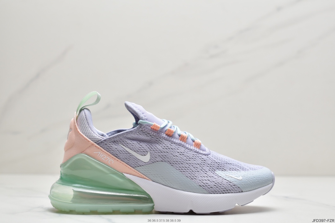 170 耐克Nike NIKE AIR MAX 270 FLYKNIT 混合科技 透气后掌半气垫慢跑鞋FZR