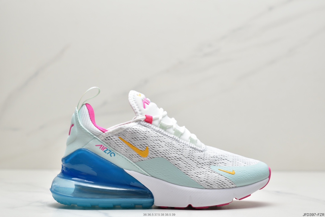 170 耐克Nike NIKE AIR MAX 270 FLYKNIT 混合科技 透气后掌半气垫慢跑鞋FZR