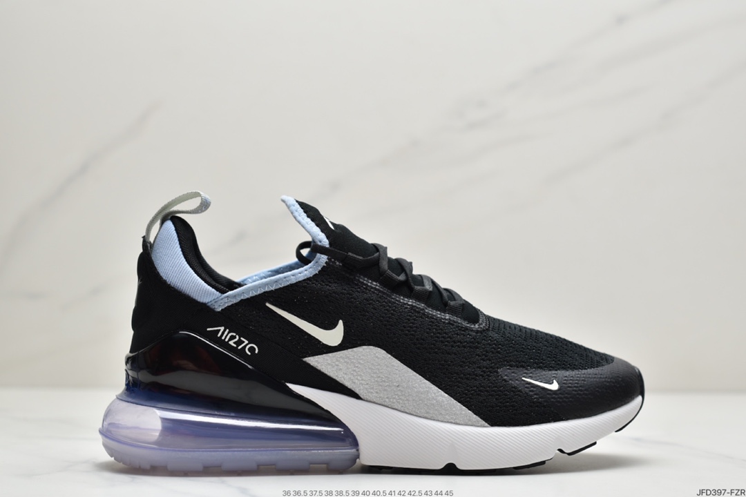 170 耐克Nike NIKE AIR MAX 270 FLYKNIT 混合科技 透气后掌半气垫慢跑鞋FZR