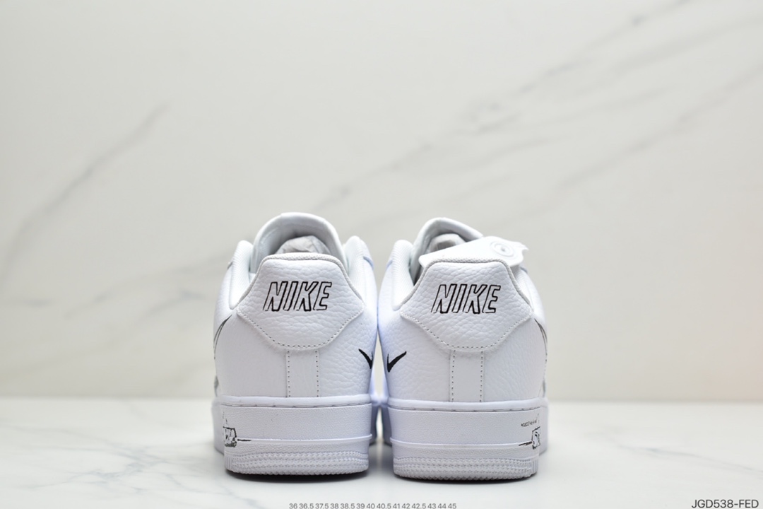 180 耐克NIKE AIR FORCE 1 SCHEMATIC 二次元涂鸦  CW7581-102