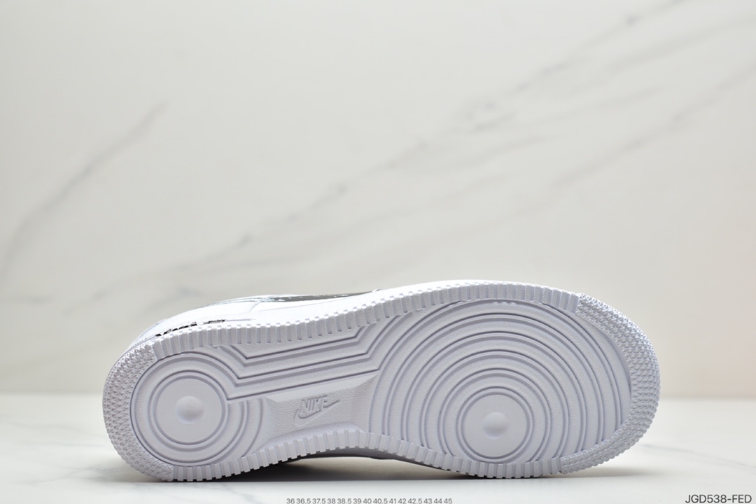180 耐克NIKE AIR FORCE 1 SCHEMATIC 二次元涂鸦  CW7581-102