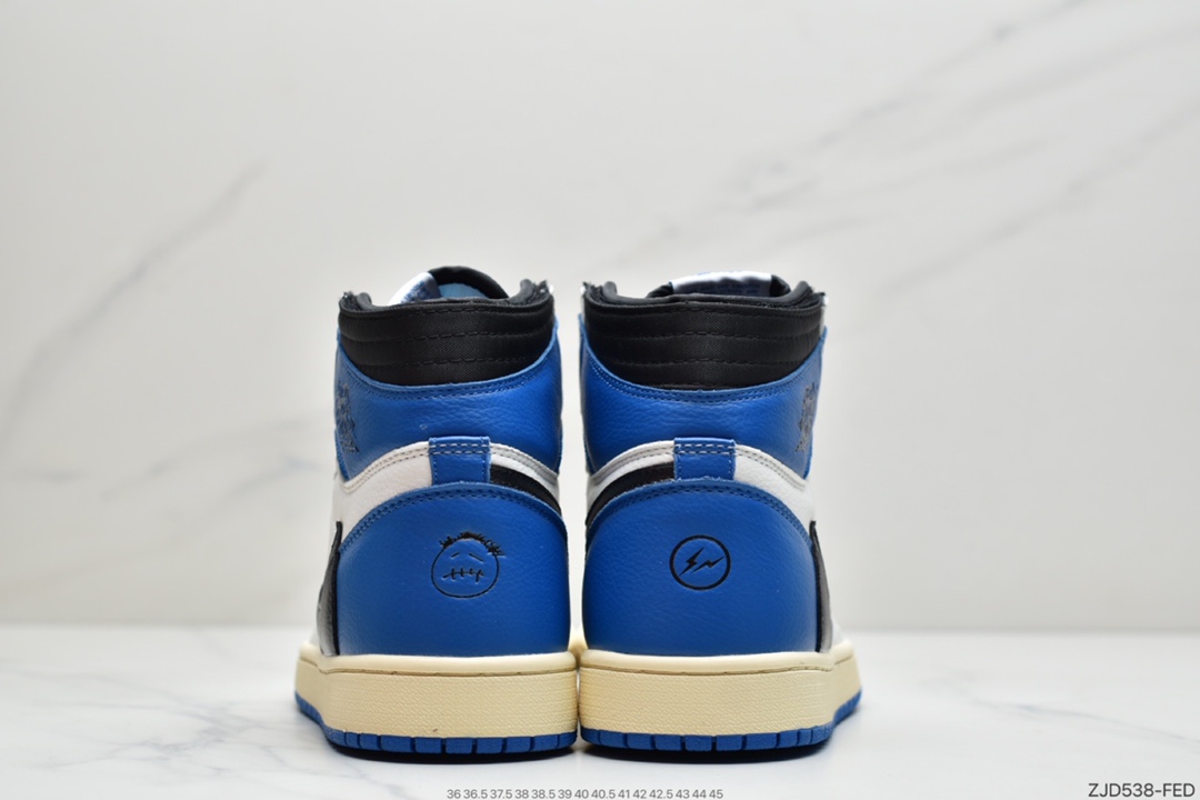 240  Travis Scott x Fragment x Air Jordan 1 High OG SP “Military Blue”闪电倒钩鞋头 DH3227-105