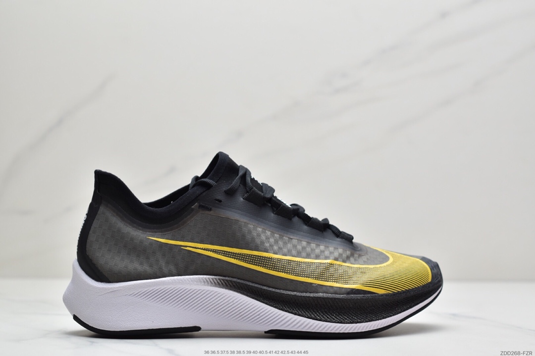 230 耐克NIKE ZOOM FLY3 新款内置zoom气垫 马拉松透气登月飞马跑  AT8240-800