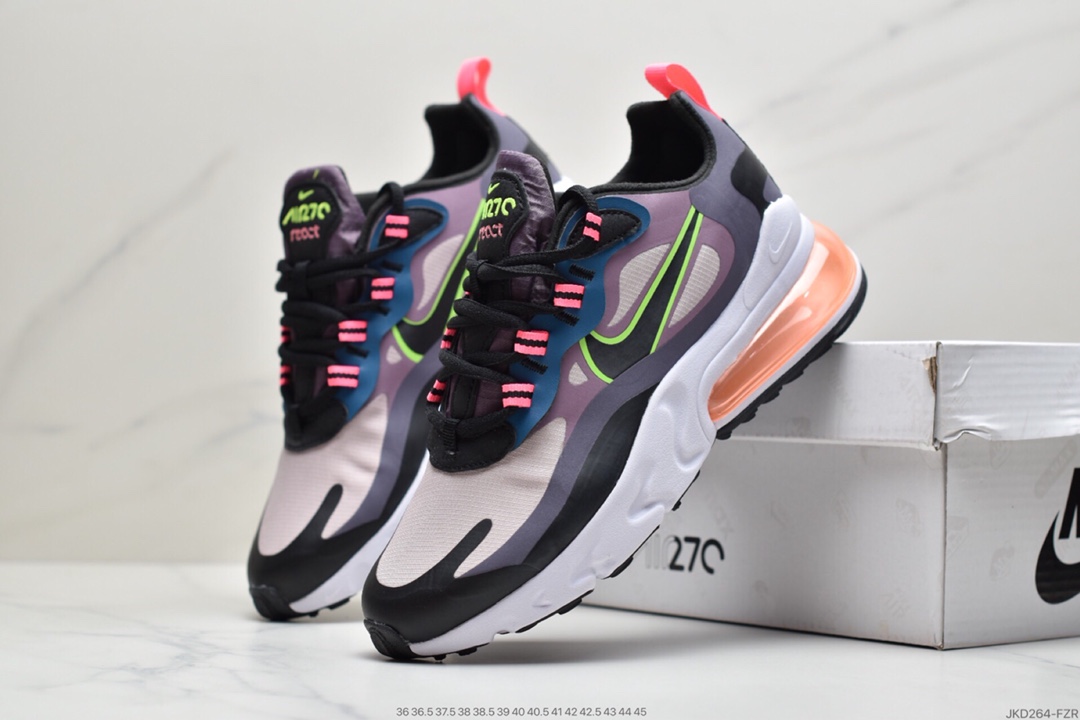 160 耐克NIKE Air Max 270 React 瑞亚赛车系列 CV8818-500