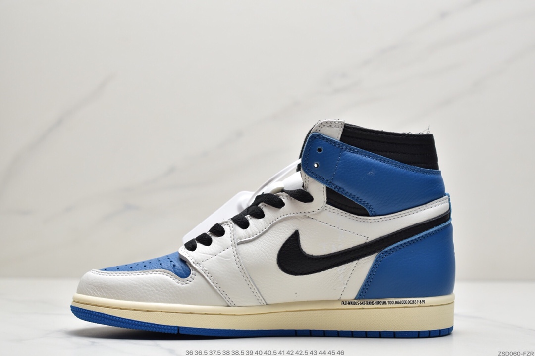 320  Travis Scott x Fragment x Air Jordan 1 High OG SP “Military Blue”闪电倒钩鞋头DH3227-105