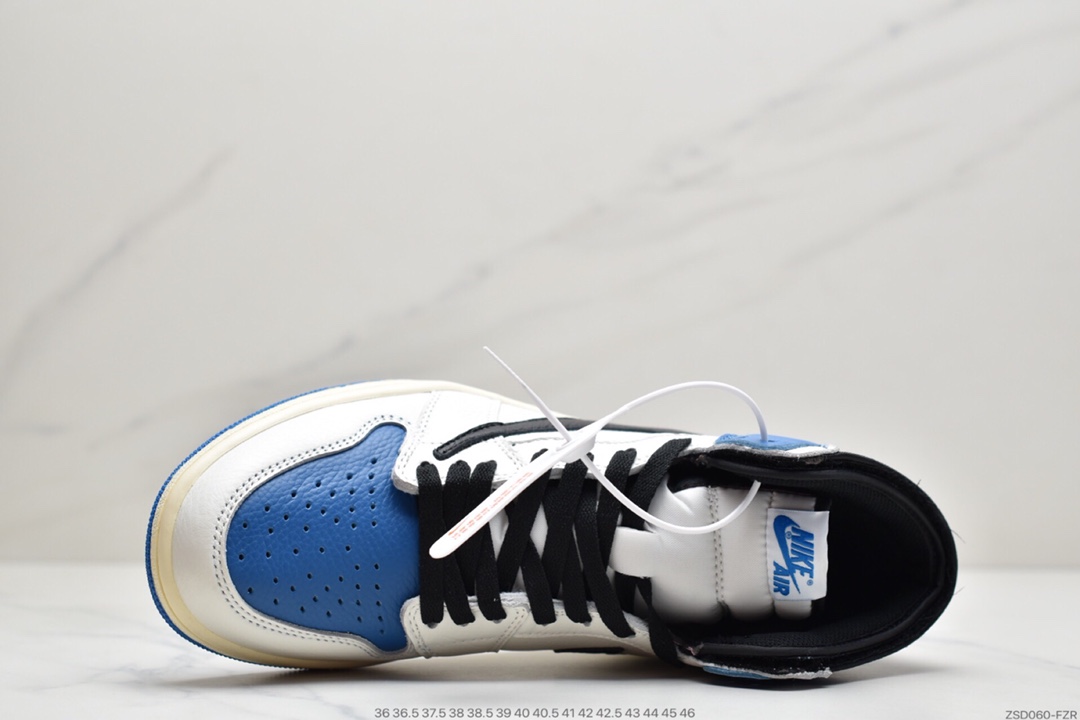 320  Travis Scott x Fragment x Air Jordan 1 High OG SP “Military Blue”闪电倒钩鞋头DH3227-105