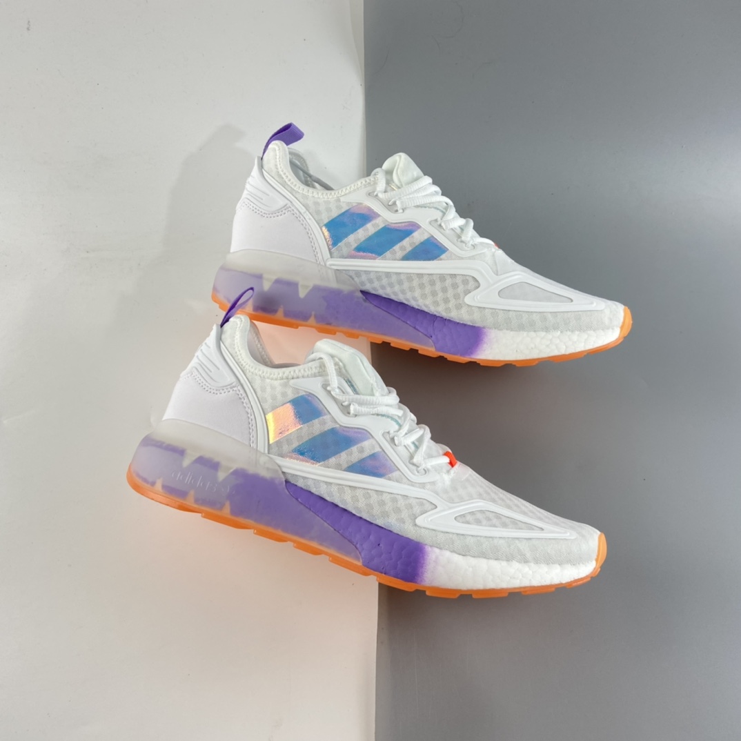 P220 Ad ZX 2K Boost 网纱针织呼吸面套脚休闲运动慢跑鞋 GV7760