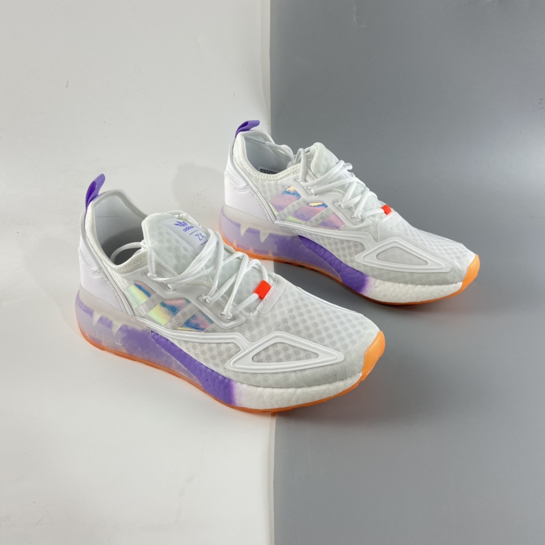 P220 Ad ZX 2K Boost 网纱针织呼吸面套脚休闲运动慢跑鞋 GV7760