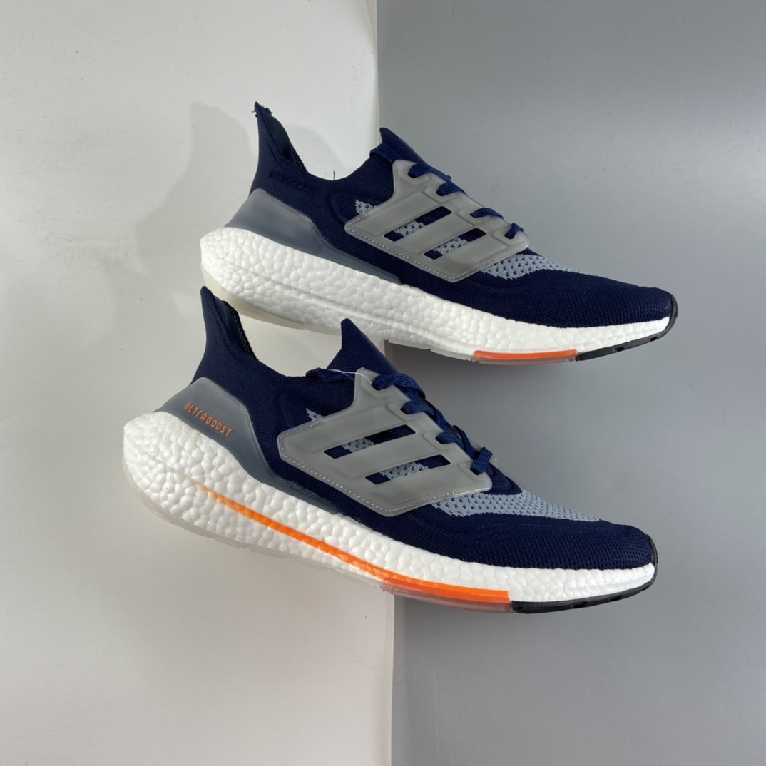 P200 AD UltraBoost 21 加厚爆米花袜套式针织鞋面休闲运动慢跑鞋FZ2068