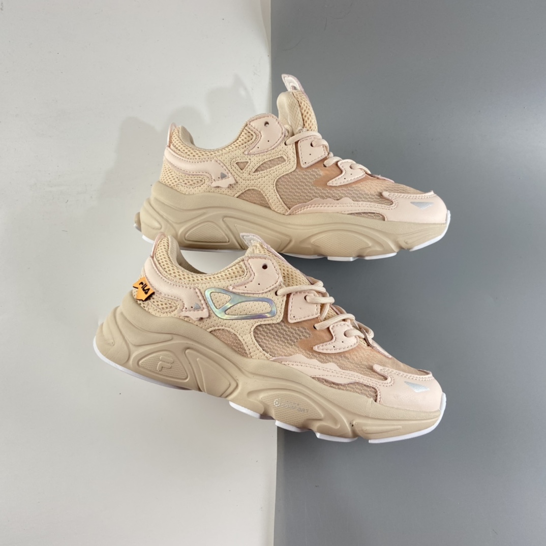 P170 Fila Fusion 斐乐2021年夏季潮牌新款时尚火星复古跑鞋T12W125203FCO