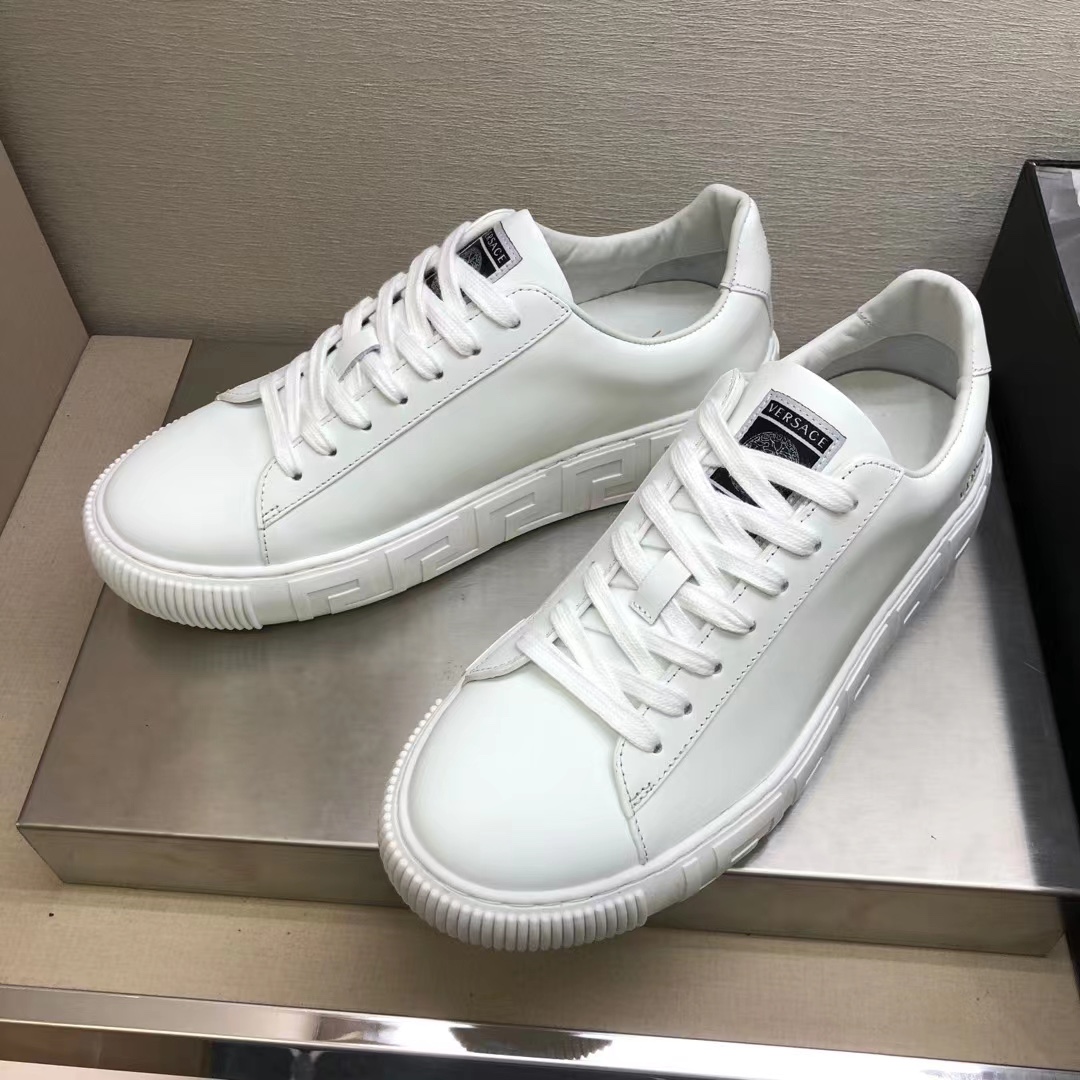 Versace White Leather Sneakers - Classic Style, Premium Quality, Comfort Fit 3 i1622360681 238 1