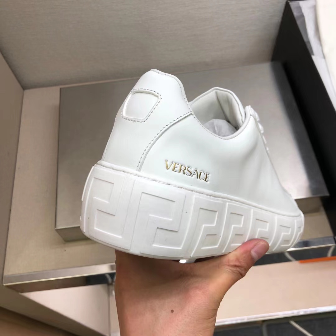 Versace White Leather Sneakers - Classic Style, Premium Quality, Comfort Fit 8 i1622360681 3925 6