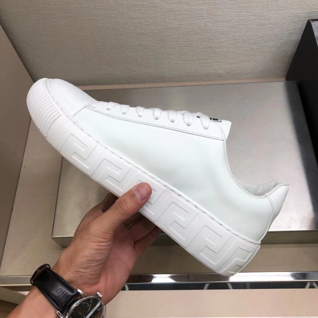 Versace White Leather Sneakers - Classic Style, Premium Quality, Comfort Fit 9 i1622360681 7696 7