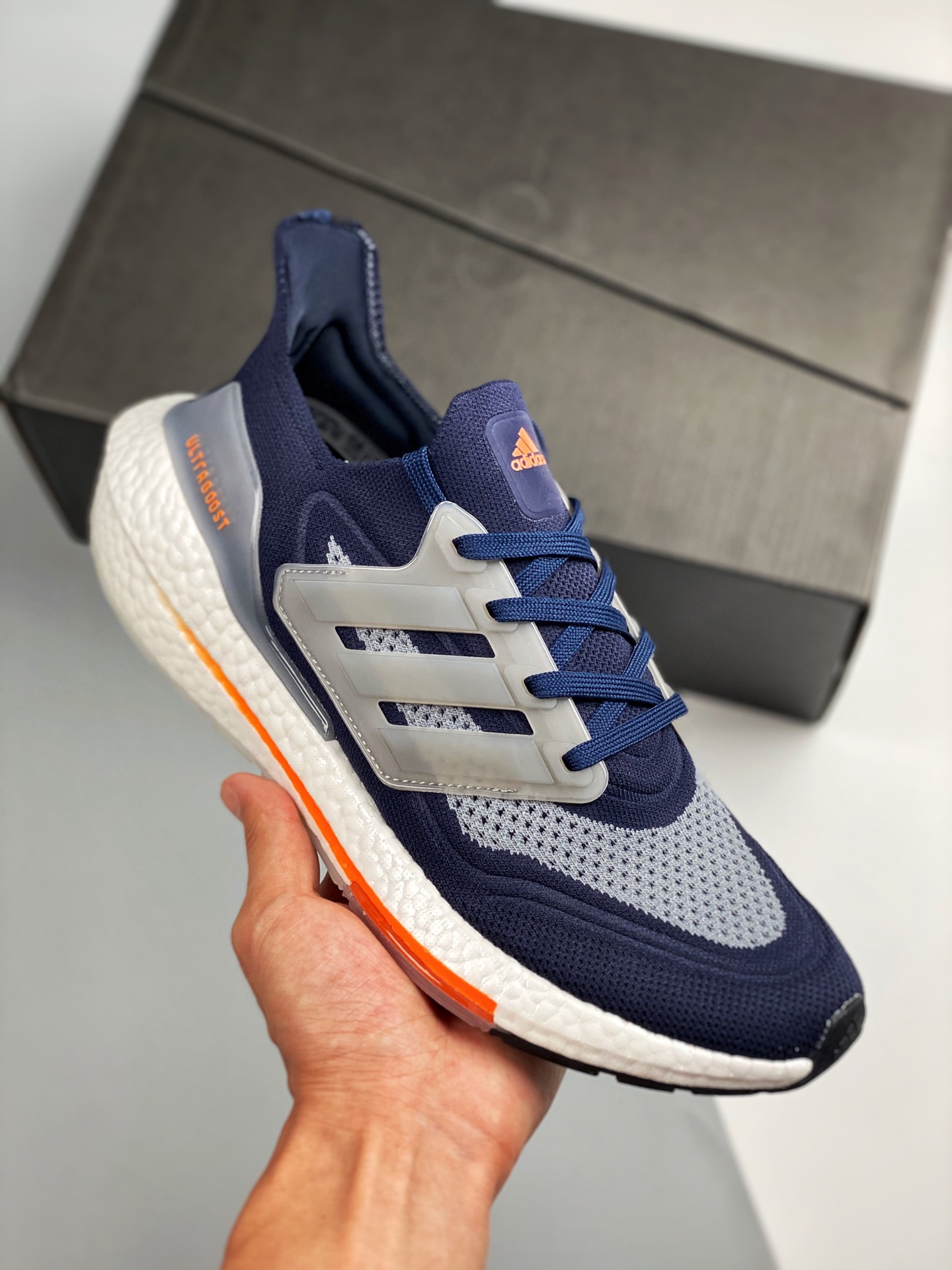 Ultra Boost 7.0 azul oscuro, lanzamiento sincronizado en tiendas, fotos reales en primer lanzamiento, en comparación co…