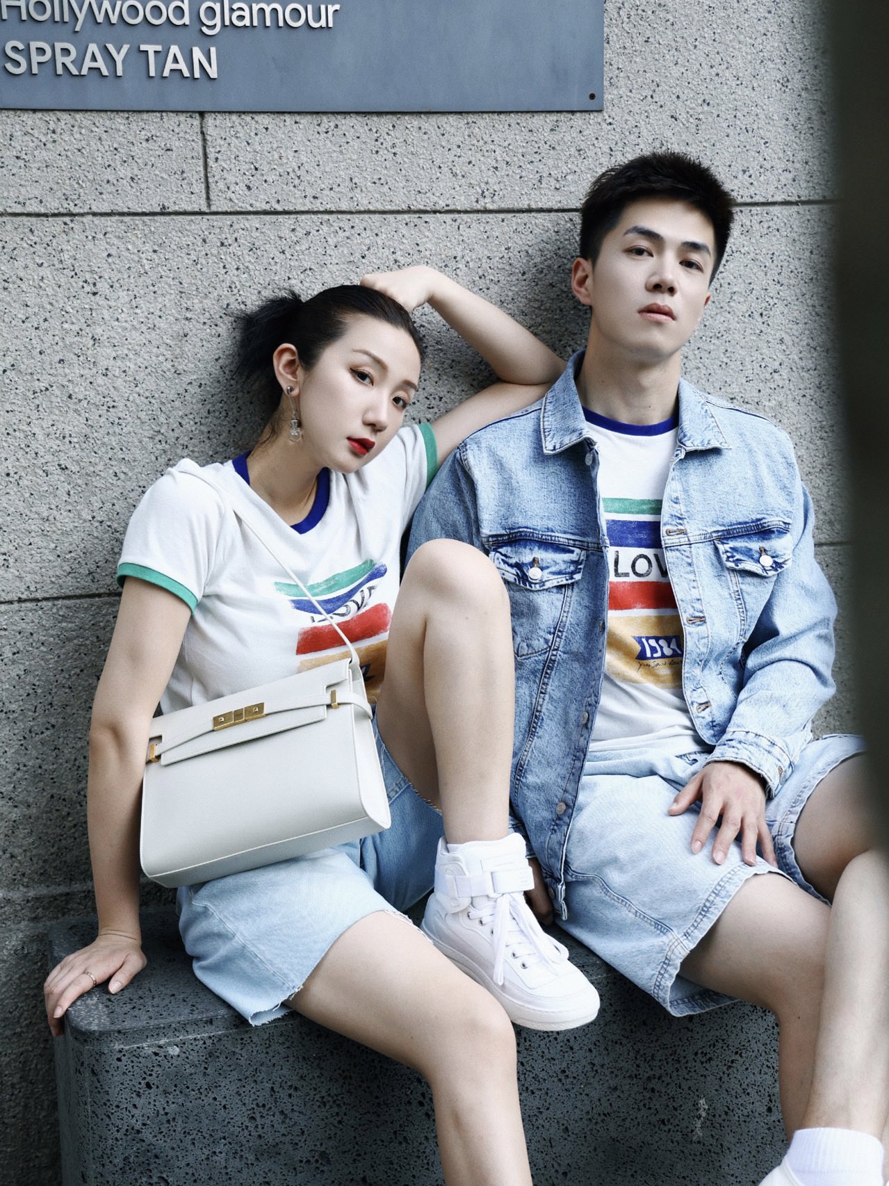 Ysl 𝑴𝒂𝒏𝒉𝒂𝒕𝒕𝒂𝒏 29CM曼哈顿法棍包 579271白色牙签纹金扣