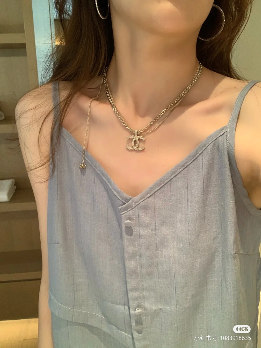 NO:104941,No. XXL0029 CHANEL Original single new product Double-layer chain double-c necklace High-end quality, 1:1 mold opening for the counter, original version of the counter is made of brass!  Advanced 925 silver needle anti-allergic treatment, CNC craftsmanship, impeccable details, versatile and not picky about face shape, fashionable and confident and not ostentatious, making it charming, jewelry quality, chanel, necklace19860909编号XXL0029 CHANEL 原单新品 双层链子双c项链 高端品质,专柜1:1开模,专柜原版同黄铜材质！高级925银针防过敏处理,CNC工艺,细节无可挑剔,百搭不挑脸型,时尚自信且不张扬,使其魅力,饰品精品,chanel,necklace,Jewelry