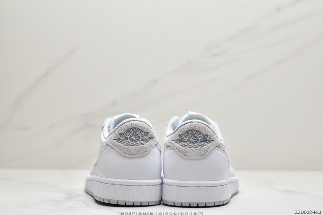 250 Air Jordan 1 Low OG “Neutral Grey”白灰鞋款鞋身为白色 CZ0775-100