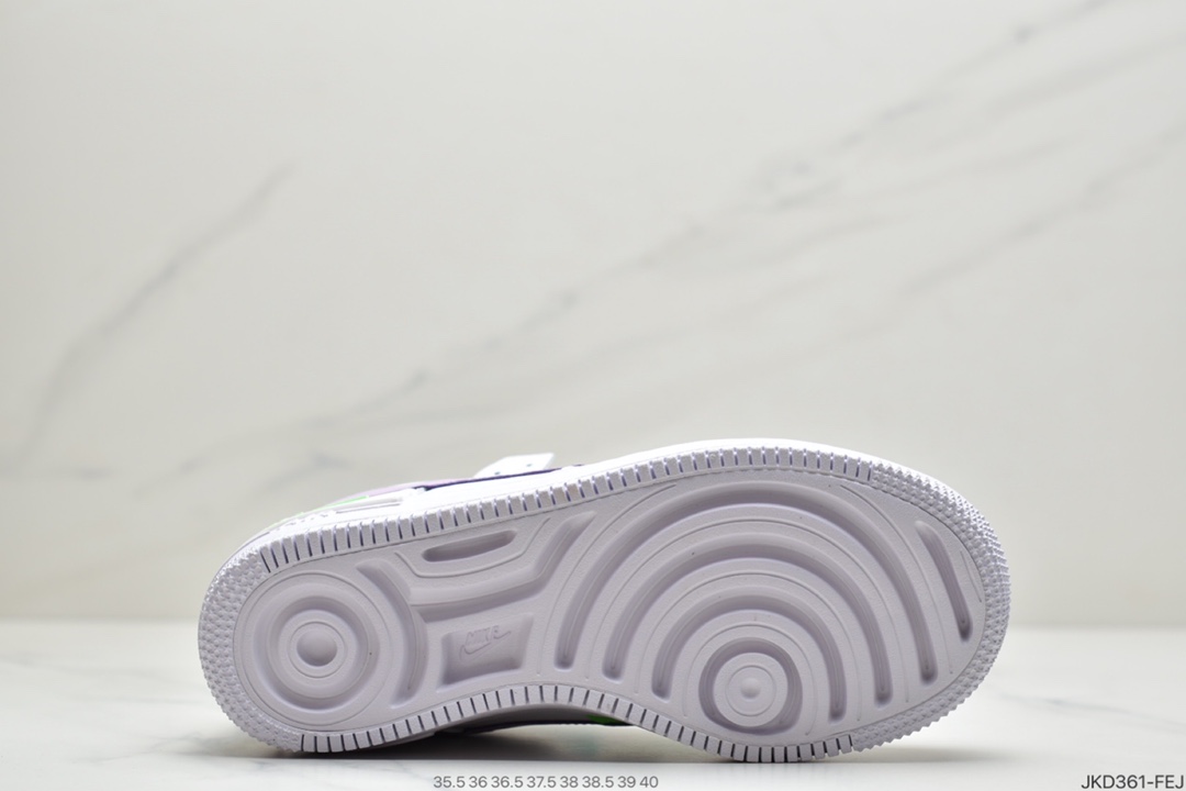 160 Nike WMNS Air Force 1 Shadow “Infinite Lilac” 白绿紫 马卡龙 空军一号轻量增高低帮百搭板鞋 CU8591-103