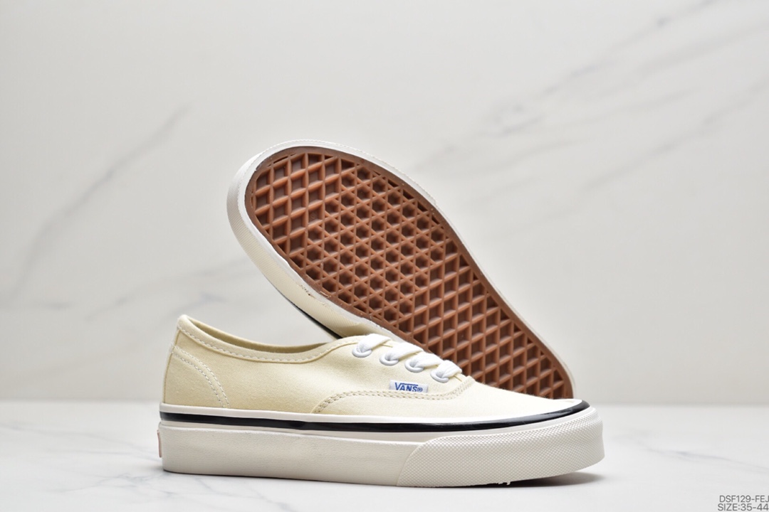105 万斯Vans Authentic 44DX经典安娜海姆 4孔低帮硫化滑板鞋复古AUT高端硫化