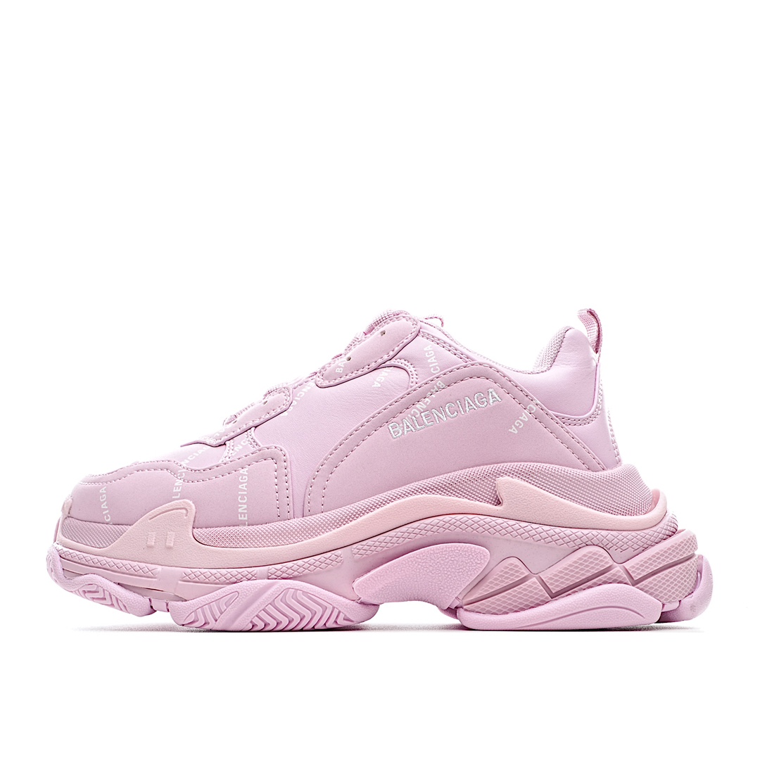 J5 公司级原盒Balenciaga  Triple S 巴黎世家老爹鞋 蓝色弹幕 1.0八层底 突破不可能 首发原底八层组合巴黎世家 不做任何对比 眼见为实 组合细节最接近原版原底八层组合 首家实现原档电绣同步公司 字体对位不连线 TPU原模亮底 透气孔厚度均匀 完美公司玩家 艺术家 欢迎细节鉴赏配套布袋、鞋带、合格证齐全