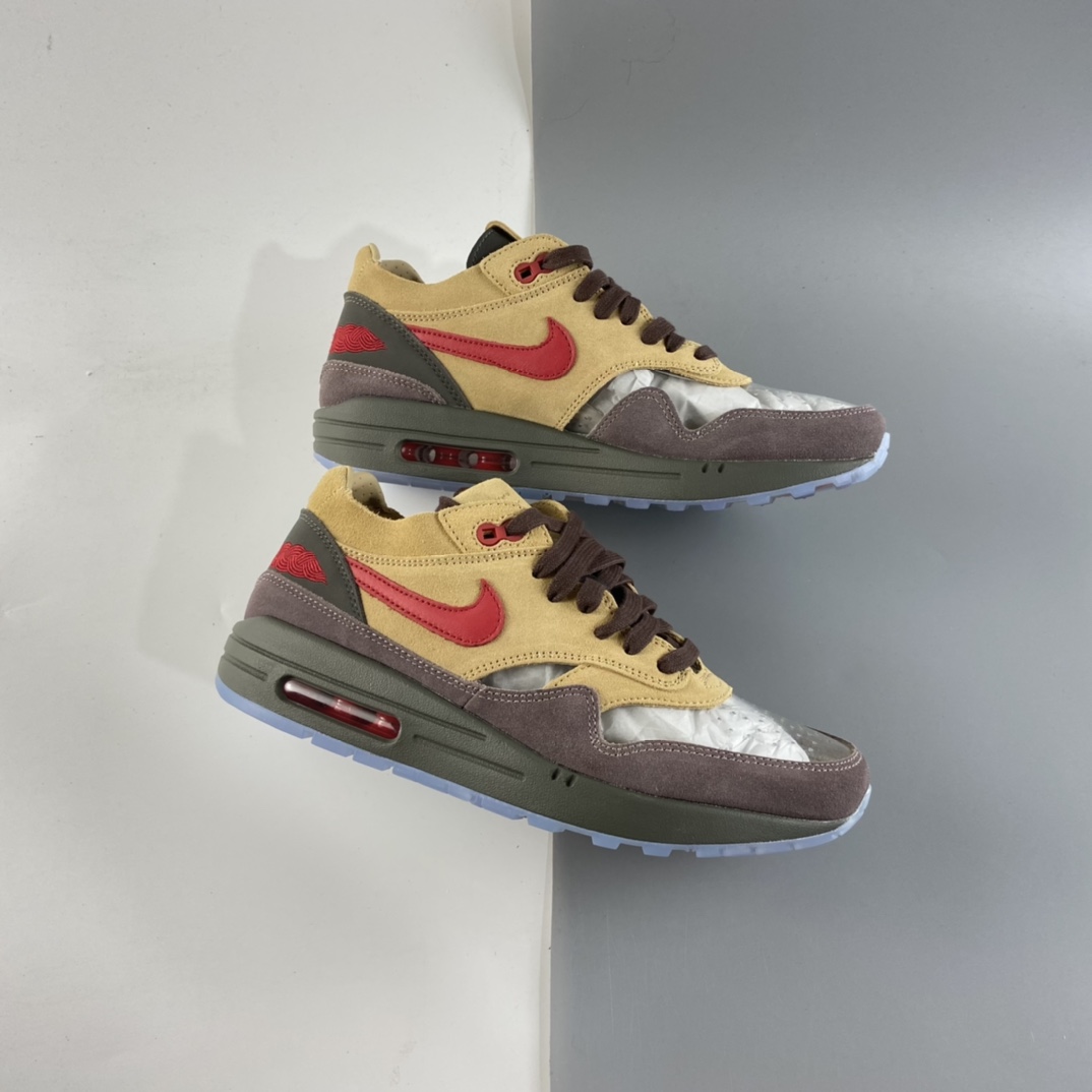 P260 Clot x Nike Air Max 1“Tea Leaf Brown”联名款复古休闲跑鞋 DD1870-200