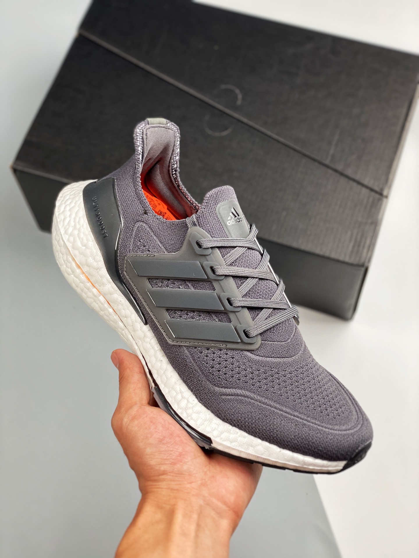 Ultra Boost 7.0 gris blanco, lanzamiento sincronizado en tiendas, fabricado por una gran fábrica, en comparación con el…