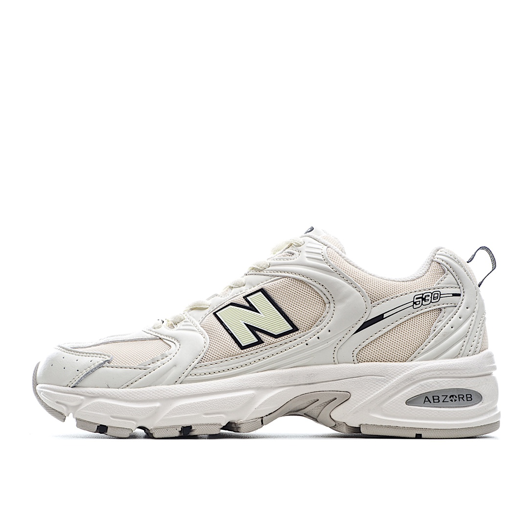 G5 区别版本 New Balance 新百伦 WR530SG 复古休闲慢跑鞋 目前市面唯一公司级品质 配玫瑰金防盗扣这双鞋确实是NB家经复典古款式之一，以全科新技诠释，成功打造530鞋款。鞋面在保持530基本线条和片层结构的同时，采用更为简洁、流畅的设计语言