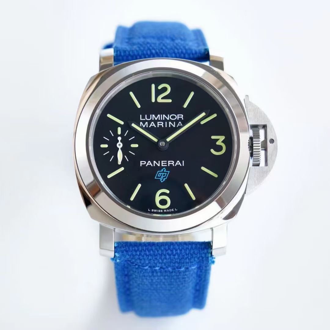 Panerai Luminor Relógio Azul Canvas