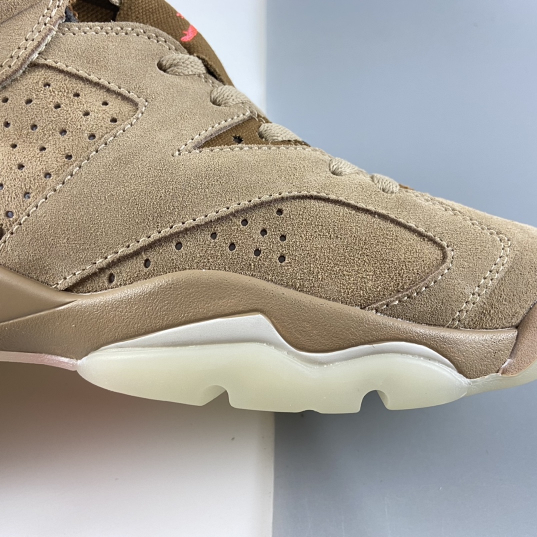 P480 Travis Scott x Air Jordan 6“British Khaki”AJ6 乔6卡其色 DH0690-200