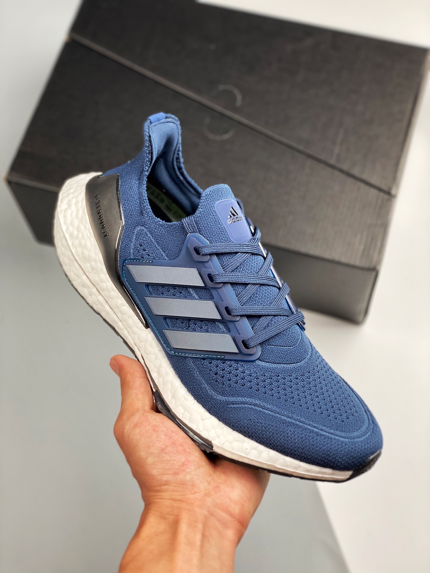 Ultra Boost 7.0 azul oscuro negro, lanzamiento sincronizado en tiendas, fabricado por una gran fábrica, en comparación …