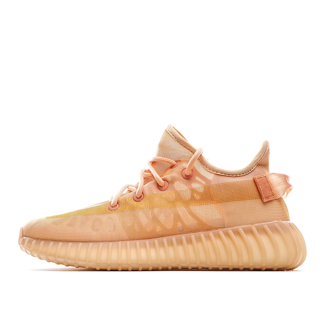H0 公司级adidas Yeezy Boost 350 V2 Mono Mist 2021夏季全新大系列“贾卡” 橙色网纱
