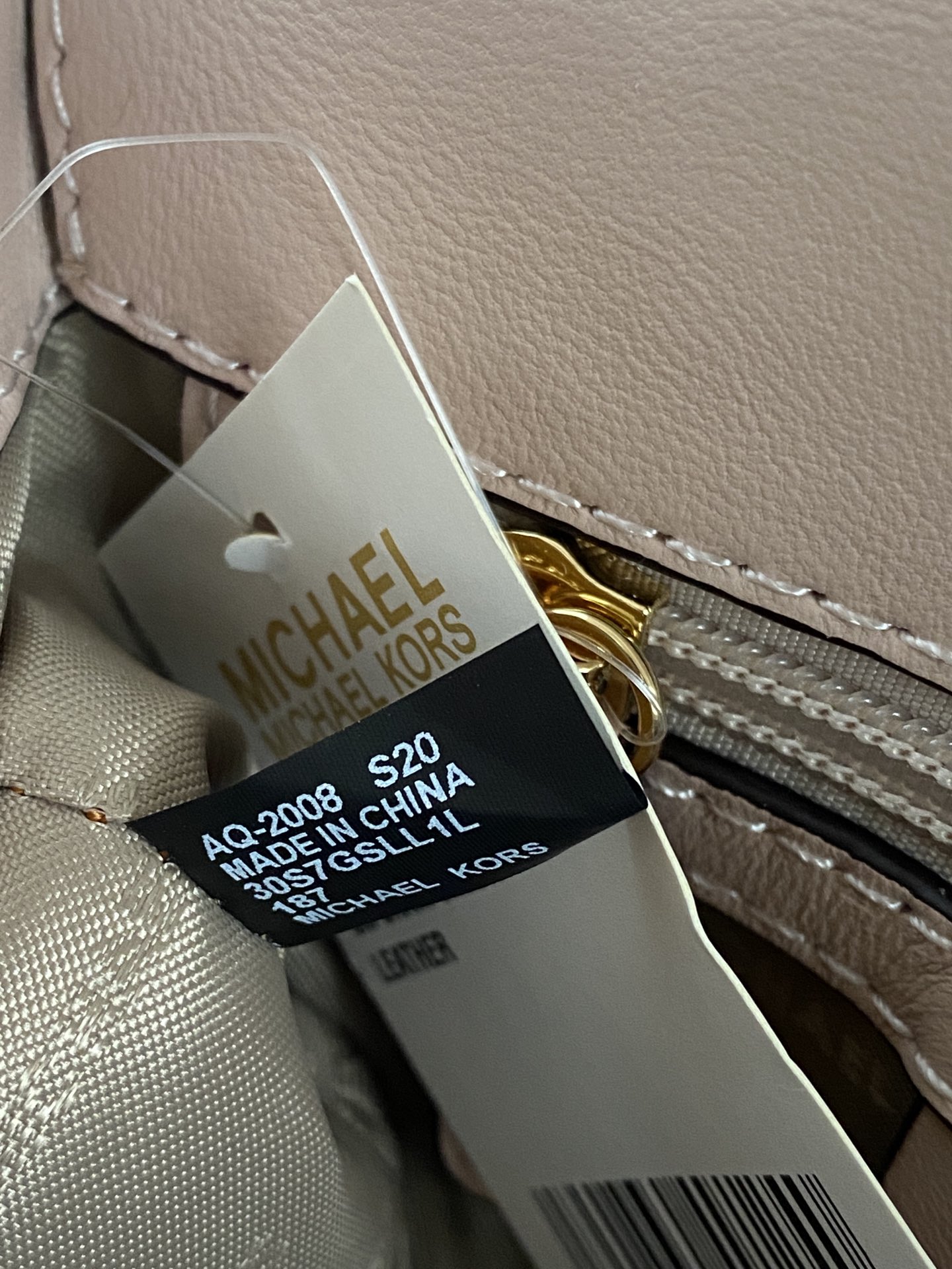 Michael Kors mk菱格羊皮小号柔粉链条包 小号新款链条包 Sloan 系列新品 柔软细腻的羊皮