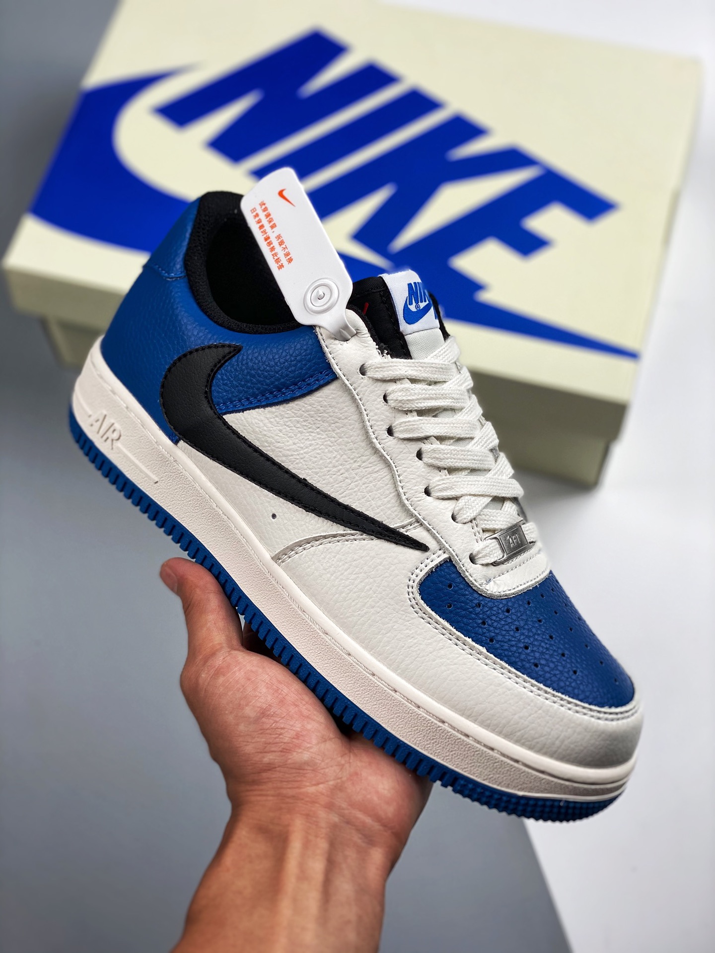 Air Force 1 '07 con swoosh invertido, horma y cartón originales, estilo puro de la Fuerza Aérea, enfocado en el canal d…