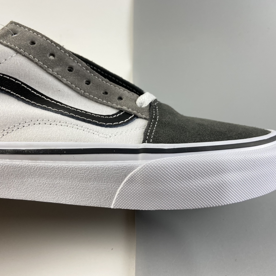 P150 Vans Old Skool 万斯黑白灰撞色低帮硫化帆布休闲板鞋 VN0A4BVAK10