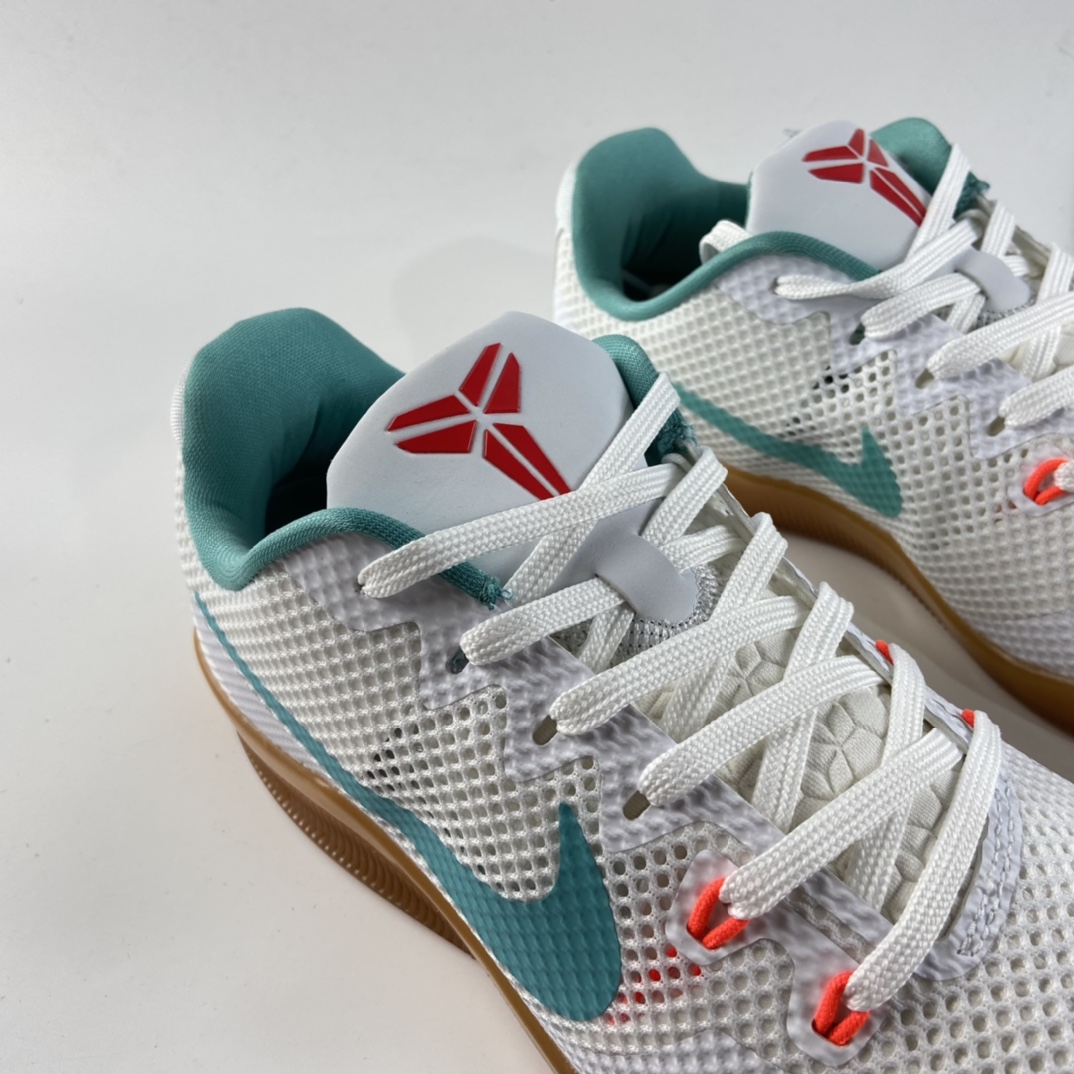 P240 Nike Kobe 11 EM 科比11代篮球鞋运动鞋 白绿色 生胶蒂芙尼绿 836184-103