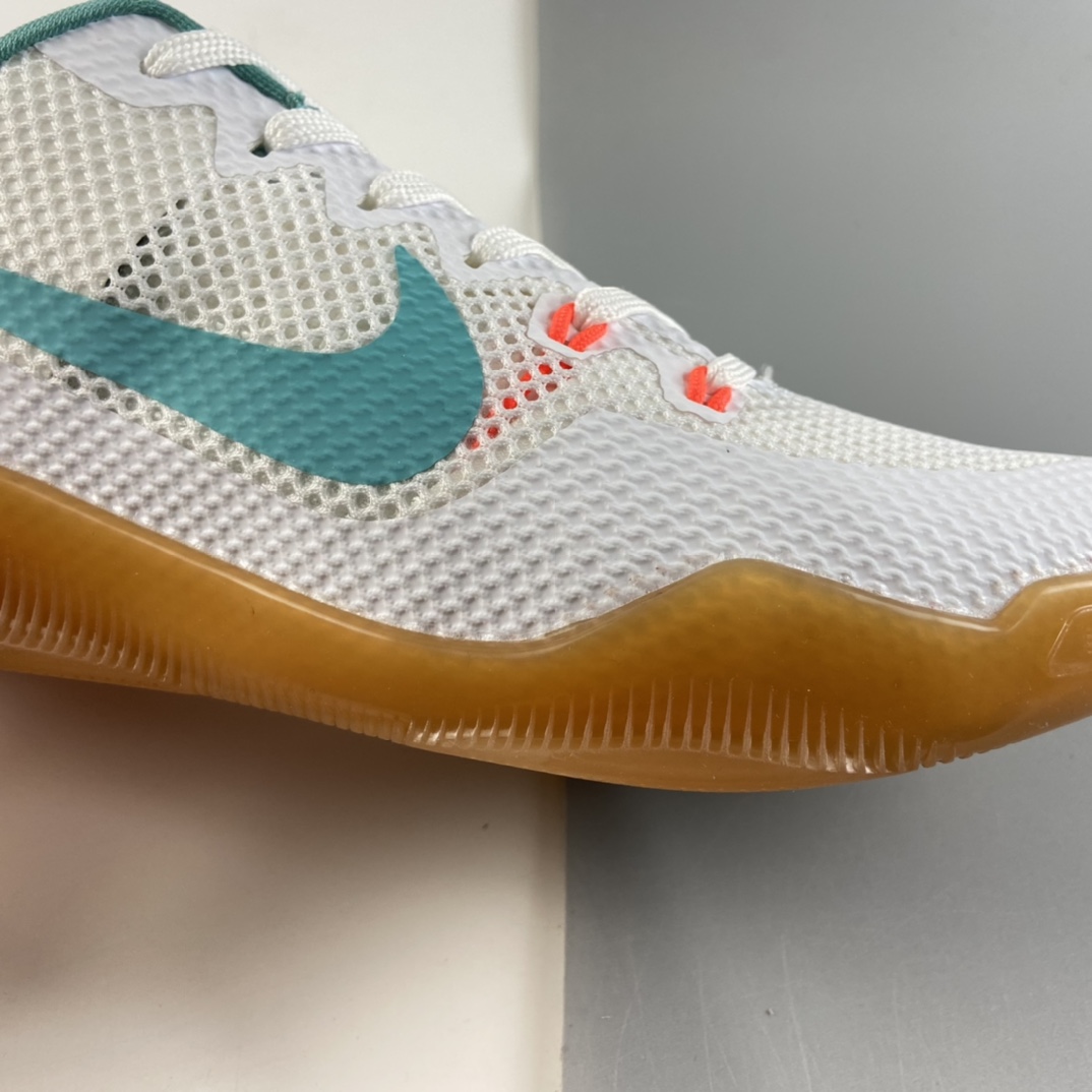 P240 Nike Kobe 11 EM 科比11代篮球鞋运动鞋 白绿色 生胶蒂芙尼绿 836184-103