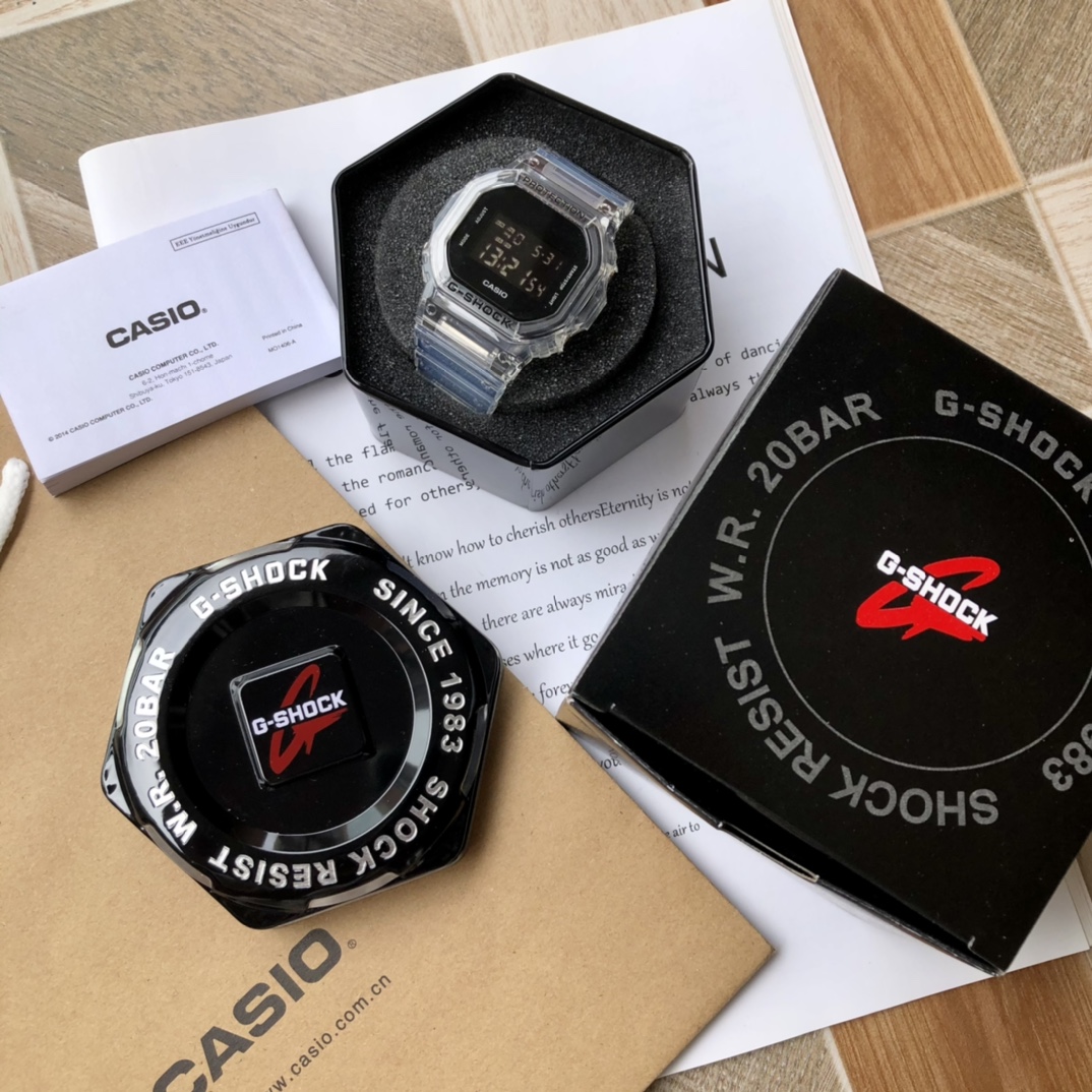 Iceline CASIO G-SHONK-DW5600 Watch: Stylish, Functional, and Durable! - 图片 2