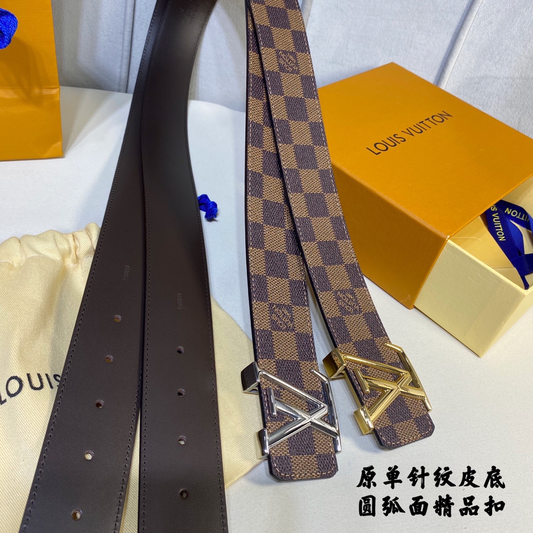 Louis Vuitton Belts Calfskin Cowhide