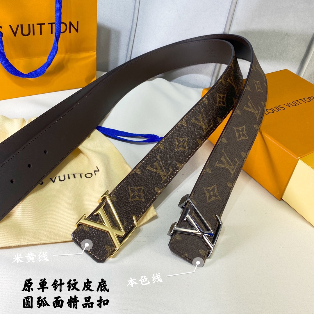 Louis Vuitton Belts Calfskin Cowhide