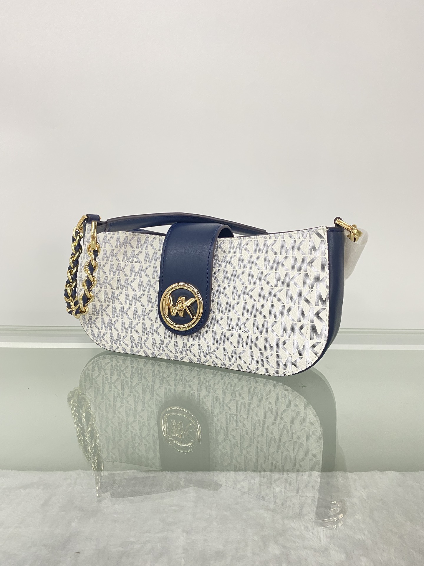 Michael Kors ～MK Carmen 超小号老花腋下包新月包迷你手提单肩包