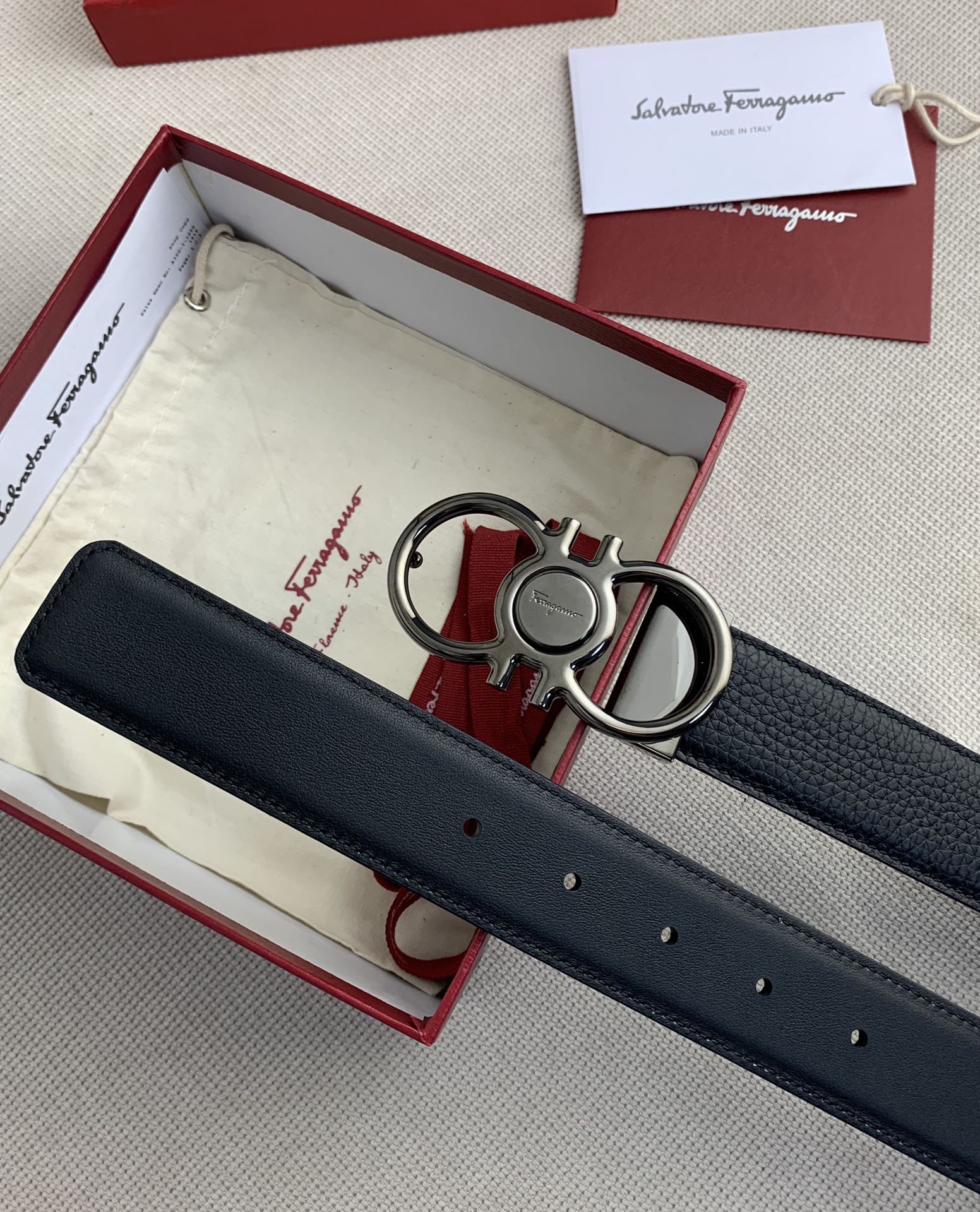 Ferragamo Haute Couture Luxury Atelier Designer Belt Tie Accessories