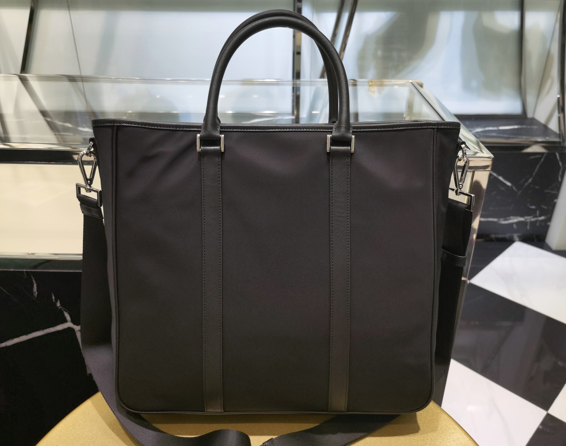 Сумка Prada мужская тоут черная